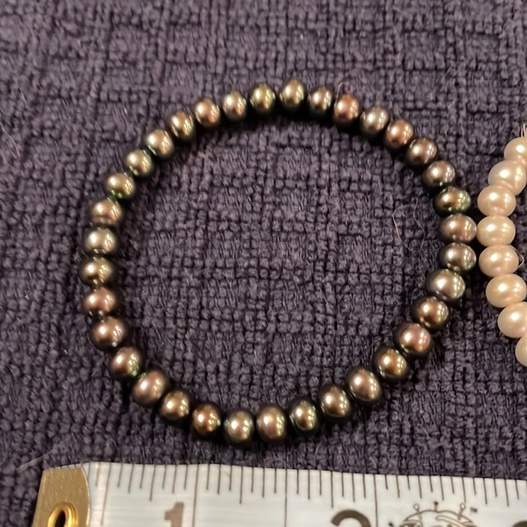 Set of 3 pearl bracelets - Picture 3 of 5